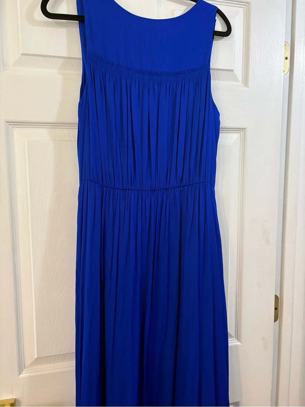 Banana Republic Sleeveless V-Neck Maxi Dress in Cobalt Blue - Picture 7 of 9